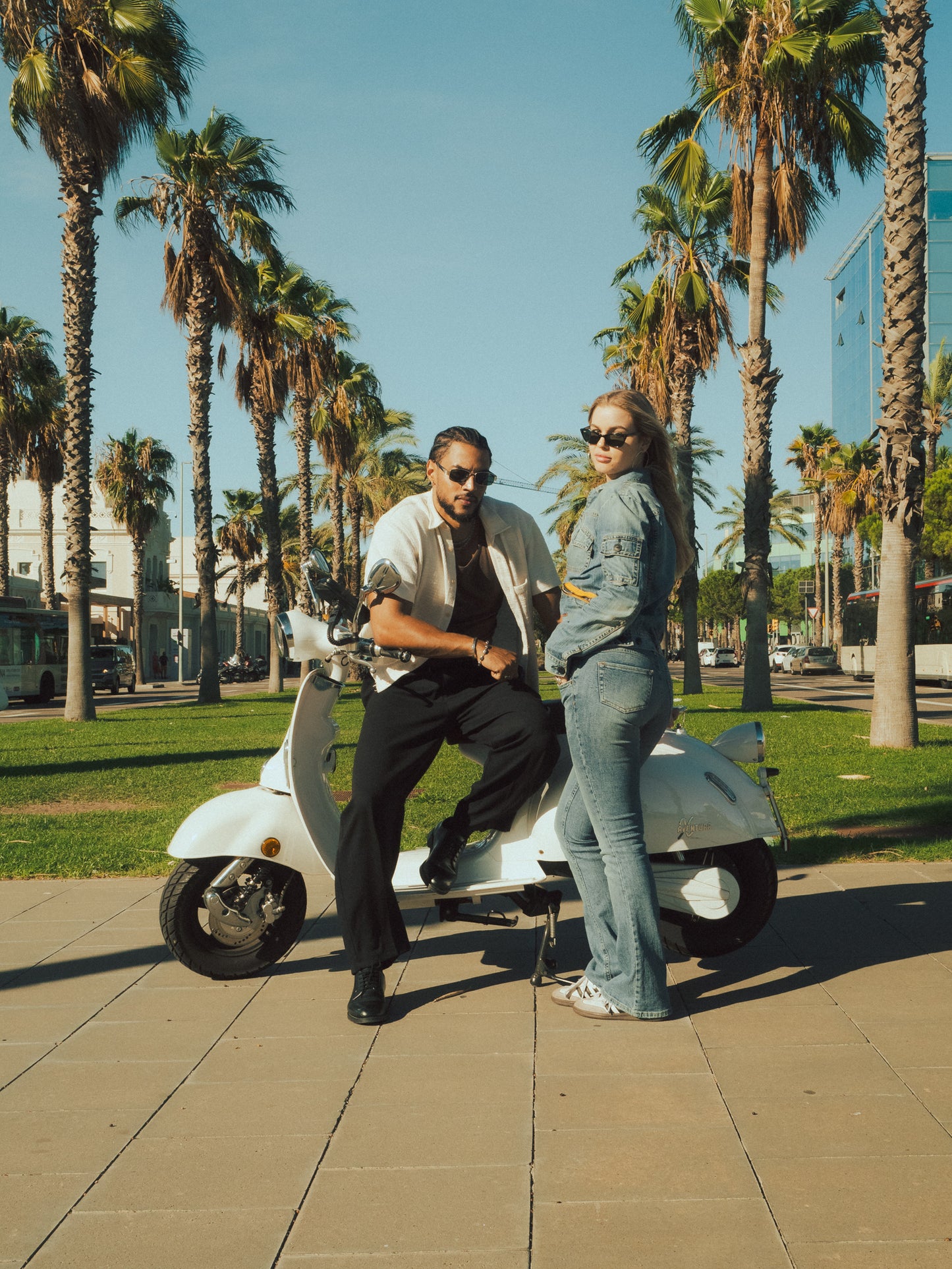 Vespa route in Barcelona