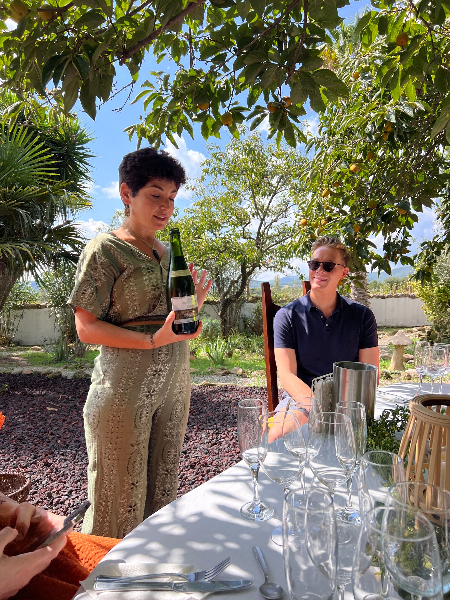 Private Wine Tasting underneath a Lemon Tree